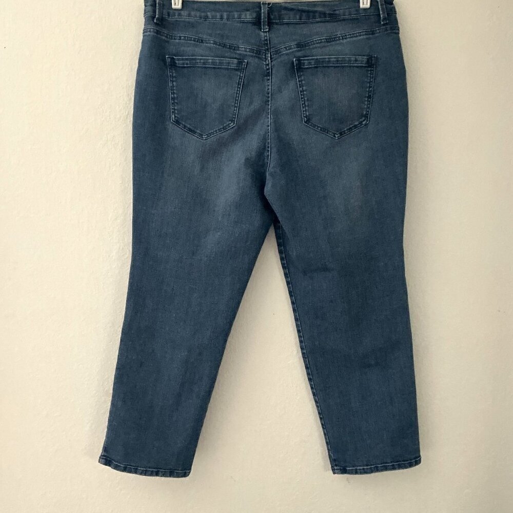 PLUS GLORIA VANDERBILT AMANDA JEANS 18 W SHORT